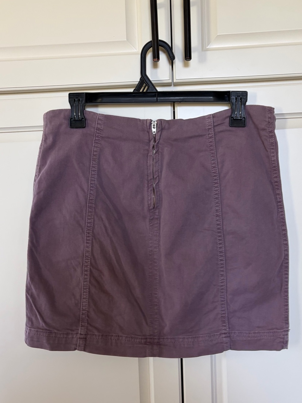 Free People High-Waist Mauve Purple Mini Skirt Size 12 - Picture 3 of 9
